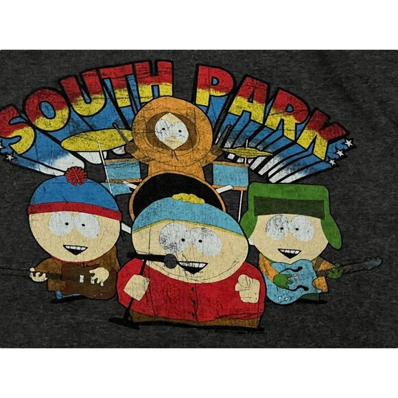South Park T-Shirt XX Large 50% Cotton 50% Polyester Heather Gray - Picture 2 of 7